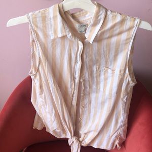 J. Crew Collar Tie-Up Tank Top 🌞